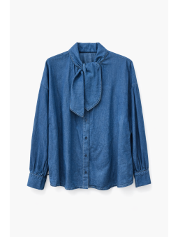 Blusa Denim Textura