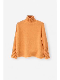 Jersey Hilo Cuello Cisne Mandarina